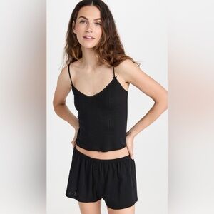 NWOT COU COU Pointelle Top and Bottom